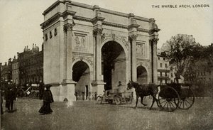 De Marble Arch, Londen, eind 19e-begin 20e eeuw
