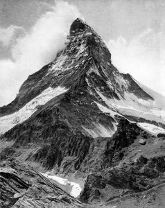 De Matterhorn, de Alpen, 20e eeuw door Unbekannt