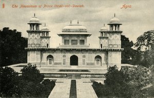 Het Mausoleum van Prins Itmad-ood-Dowlah, Agra door Unbekannt