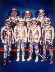 De Mercury Seven astronauten