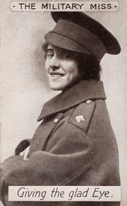 De Militaire Miss - Geeft de blijde blik, ca. 1914 door Unbekannt