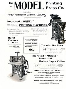 The Model Printing Press Co., 1910 door Unbekannt