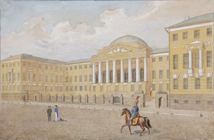 De Universiteit van Moskou door Unbekannt