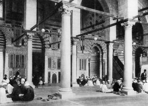 De Moskee van El-Mouayad, Caïro, Egypte, c1920s