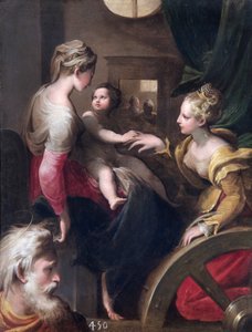 Het mystieke huwelijk van St. Catharina, ca. 1531-1540 door Unbekannt
