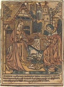 De geboorte van Christus, 1490-1500 door Unbekannt