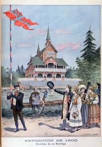 Het Noorse paviljoen op de Wereldtentoonstelling van 1900, Parijs, 1900 door Unbekannt