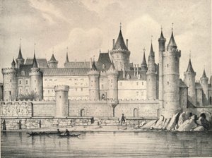 Het Oude Louvre in 1670, 1915 door Unbekannt