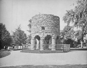 De Oude Noorse Toren, Newport, R.I. door Unbekannt
