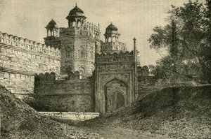 Het Paleis van de Mogolkeizers, Delhi, 1890