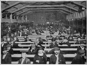The Penny Sit-Up, Salvation Army opvang, Blackfriars, Londen, ca. 1900 1901