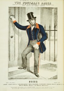 De postbode klopt, ca. 1855 door Unbekannt