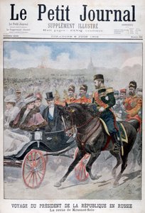 De president van de Republiek Frankrijk inspecteert troepen, Krasnoye Selo, Rusland, 1902