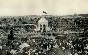 De Proclamatie van het Gemenebest van Australië in Sydney op 1 januari 1901, c1930