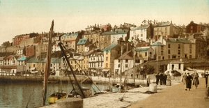De kade, Brixham, 1940s