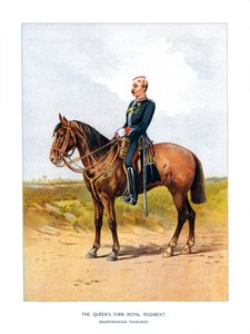 The Queens Own Royal Regiment, Staffordshire Yeomanry, c1890