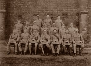 De Regimentspolitie van de 1e Royal Munster Fusiliers, Rangoon, Birma, 1913