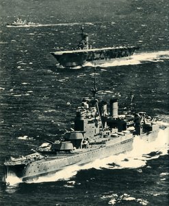 De Renown, de Ark Royal, en de Sheffield, ca. 1939-1941, 1942 door Unbekannt