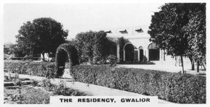 De Residentie, Gwalior, Madhya Pradesh, India, ca. 1925