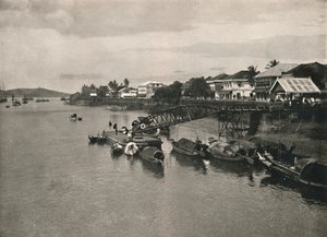 De Rivieroever en Strandweg, Moulmein, 1900