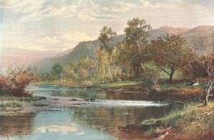 De rivier die uitmondt in Derwent Water, ca. 1902