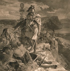 De Romeinen laten een muur bouwen ter bescherming van het zuiden door Unbekannt