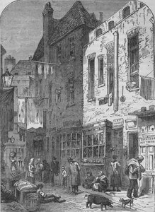 De Rookery van St Giles, Londen, 1850 door Unbekannt