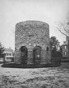 De Ronde Toren in Newport, ca. 1892 door Unbekannt