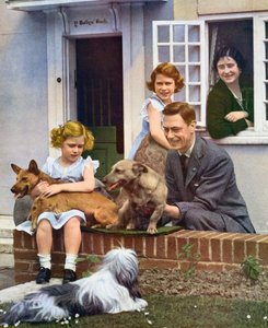 De koninklijke familie in Windsor, 1930s door Unbekannt