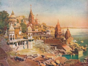 De Heilige Stad van de Hindoes: Benares aan de Ganges, 1908 door Unbekannt