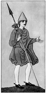 De Saksische mantel, toont de bevestigingsmethode, 1910 door Unbekannt