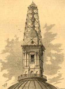 De steigers en het observatorium op St. Pauls in 1848, 1897 door Unbekannt