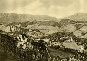De Schneeberg en het Rax-gebergte, Semmering, Neder-Oostenrijk, ca. 1935 door Unbekannt