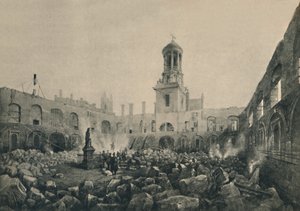 De tweede Royal Exchange na de brand in 1838, 1928