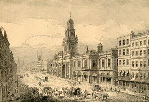 De Tweede Royal Exchange, Cornhill door Unbekannt