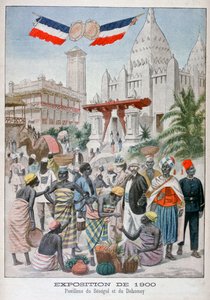 Het Senegalese paviljoen op de Wereldtentoonstelling van 1900, Parijs, 1900 door Unbekannt