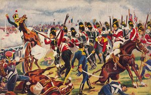 De Sherwood Foresters. De opmars van de Sherwood Foresters bij Salamanca, 1812, 1939 door Unbekannt