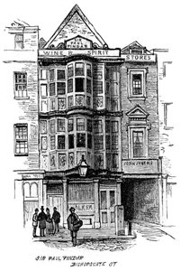 The Sir Paul Pindar pub, Bishopsgate Street, Londen, 1887 door Unbekannt