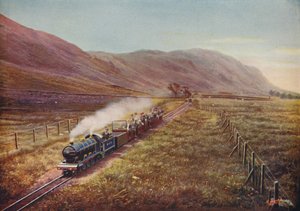 De kleinste passagiersspoorweg ter wereld. In Eskdale, Cumberland, 1926