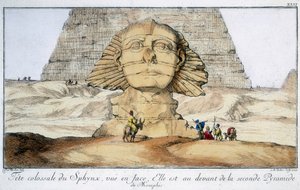 De Sfinx, Egypte, 1744 door Unbekannt