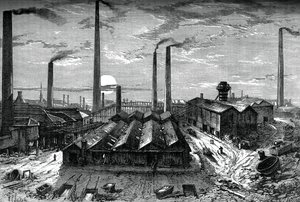De St Rollox chemische fabrieken, Glasgow, c1880 door Unbekannt