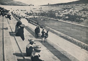 Het stadion, Athene, 1913 door Unbekannt
