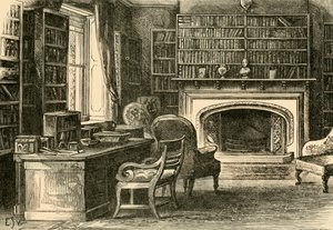 De studeerkamer in Hawarden, 1898