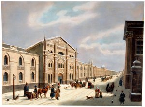 De Synodale Drukkerij, Nikolskaya Straat, Moskou, Rusland, 1840s