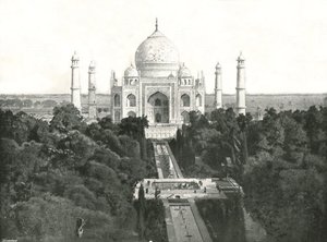 De Taj Mahal, Agra, India door Unbekannt