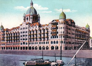 Het Taj Mahal Palace Hotel, Bombay, India, begin 20e eeuw door Unbekannt