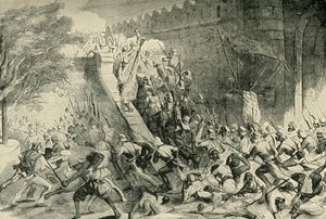 De inname van de Kashmir Gate, 1901