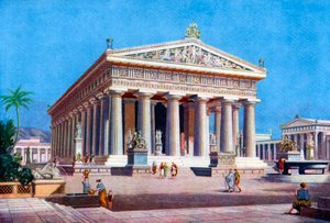 De tempel van Poseidon, Paestum Pesto, Italië, 1933-1934 door Unbekannt