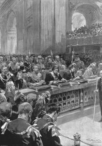 De dankdienst voor het herstel van de Prins van Wales...1872, 1901