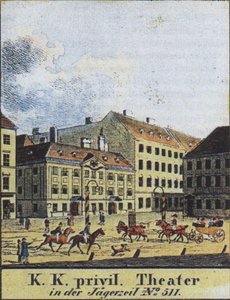 Het Theater an der Wien, Wenen, begin 19e eeuw door Unbekannt